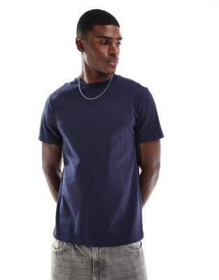 ASOS DESIGN essential t-shirt with crew neck in navy