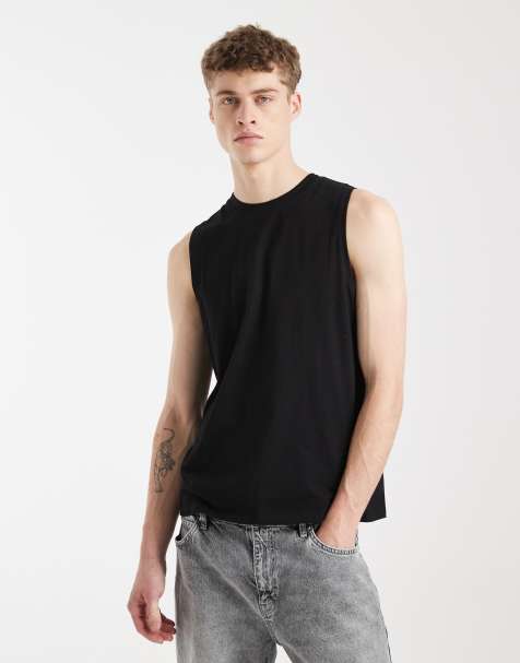 ASOS DESIGN Essential tank top in black - view 1