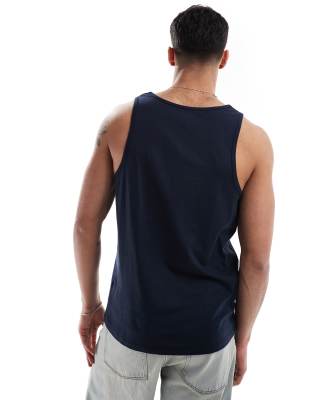 Asos Design Essential Tank Top In Blue