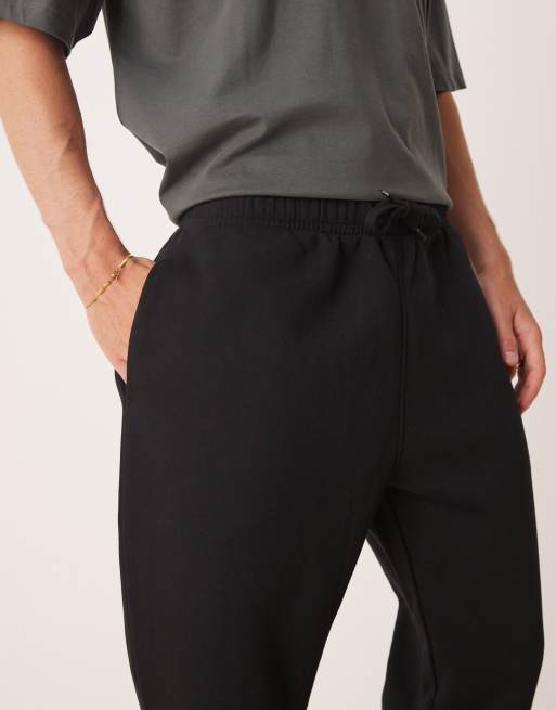 ASOS DESIGN essentials tapered jogger in black