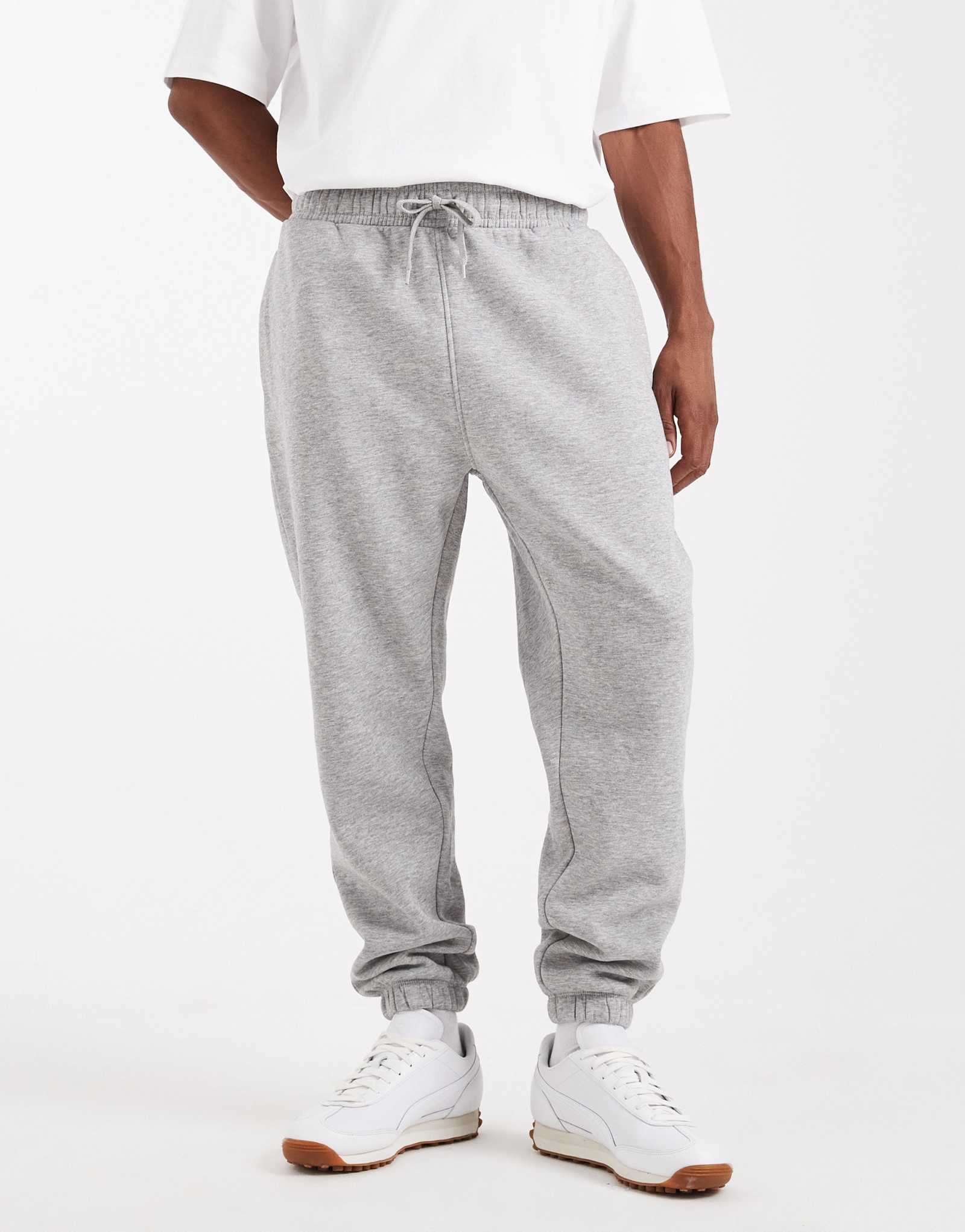 Зауженные спортивные брюки ASOS DESIGN essential из серого вереска 