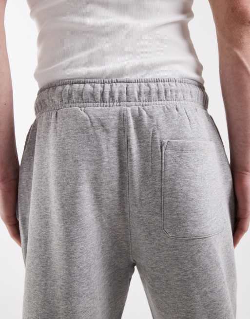 ASOS DESIGN essential tapered sweatpants in gray heather, 5 of 5