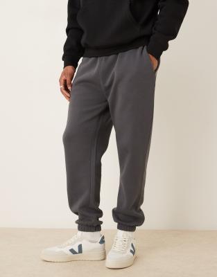 Asos Design Essential Tapered Sweatpants In Green