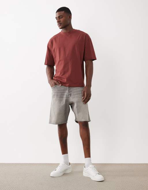 ASOS DESIGN – Essential – Vinröd t-shirt i oversize, 4 av 5
