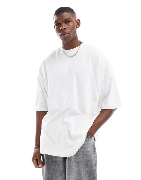 ASOS DESIGN – Essential – Vit t-shirt i extra oversize - view 1
