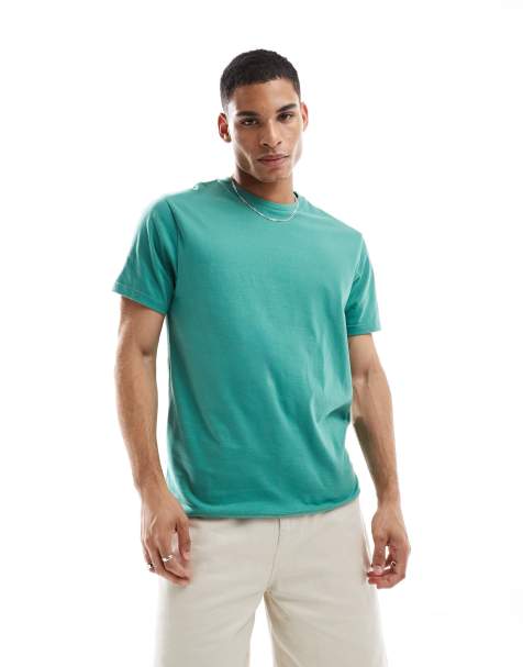 ASOS DESIGN – Essential – Zielony T-shirt z okrągłym dekoltem - view 1