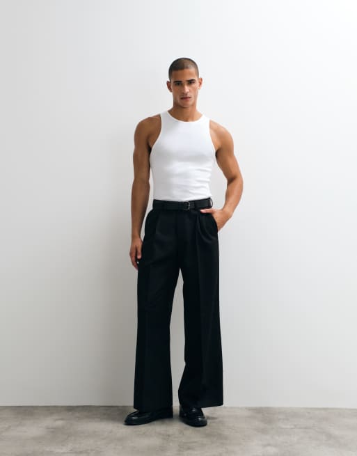 ASOS DESIGN Essentials 2 pack muscle fit vest in white rib, 2 of 5