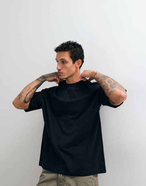 ASOS DESIGN Essentials 2 pack oversized t-shirt in black and beige, 5 of 5
