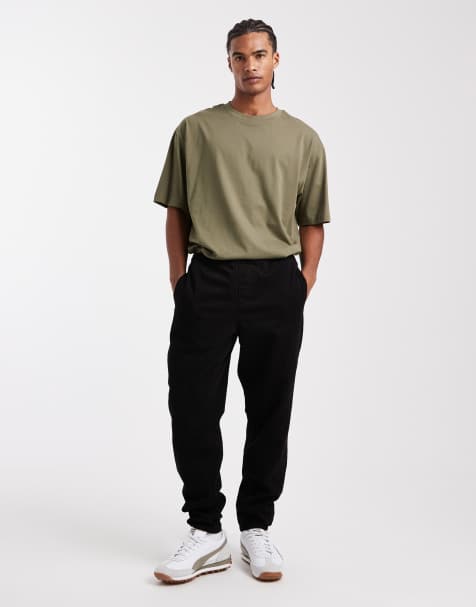 Mancozy 2 Pack Hipster Longline T-Shirts - Crewneck, Casual Tee, Army Green & Light Grey, 3XL, Cotton Blend