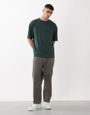 Asos Design Essentials 2-pack Oversized T-shirts In Multi