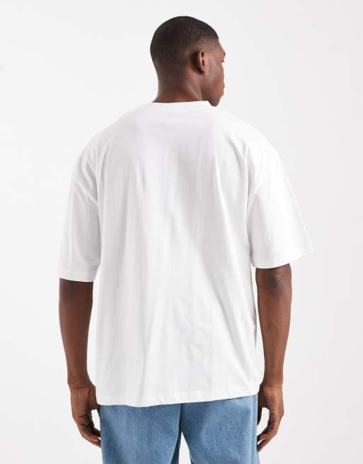 ASOS DESIGN essentials 2 pack oversized T-shirts in white, 3 of 5