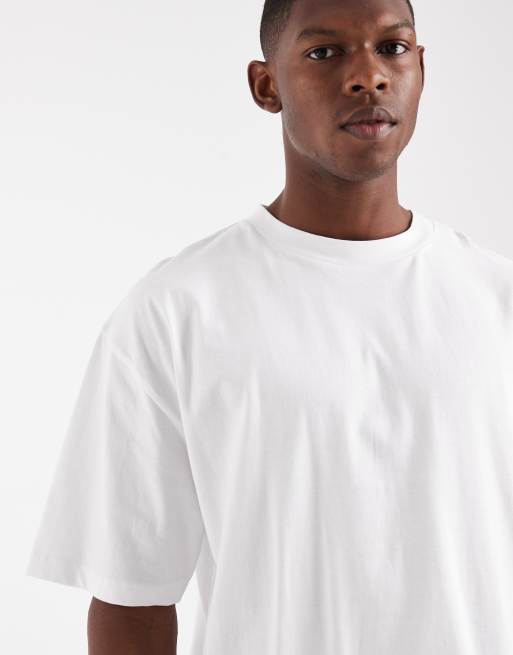 ASOS DESIGN essentials 2 pack oversized T-shirts in white, 5 of 5