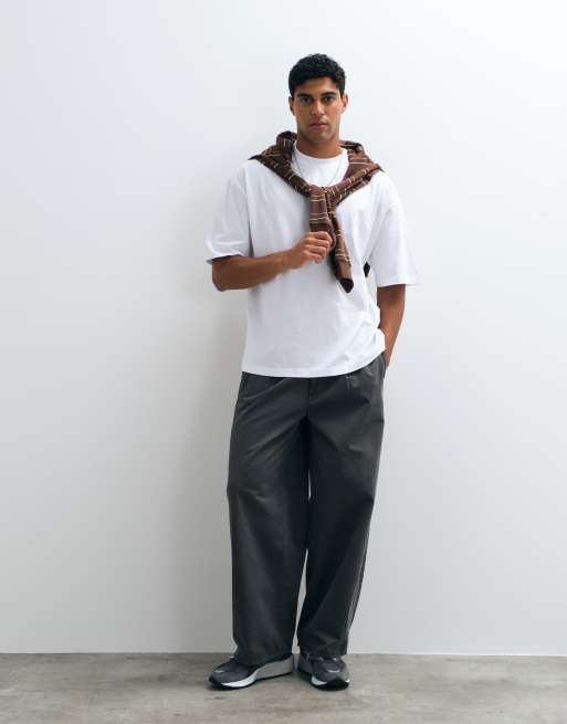 ASOS DESIGN Essentials 2 pack oversized t-shirts in white, 3 of 5