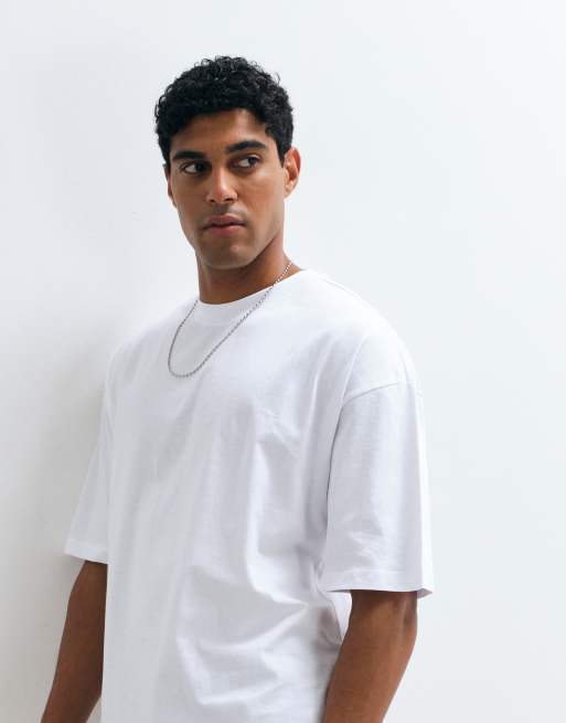 ASOS DESIGN Essentials 2 pack oversized t-shirts in white, 5 of 5