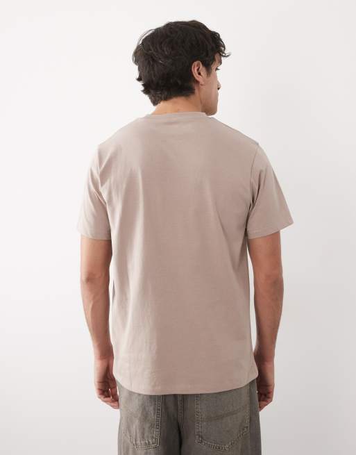 ASOS DESIGN Essentials 2 pack regular fit t-shirt in stone and khaki, 4 of 5