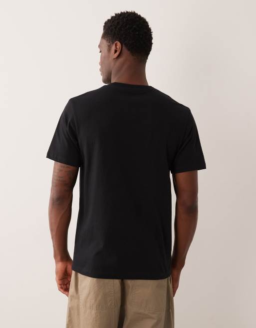 ASOS DESIGN Essentials 2 pack regular fit T-shirts in black and khaki, 3 of 5