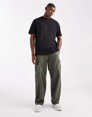 Asos Design Essentials 2-pack Relaxed Crew Neck T-shirts In Multi