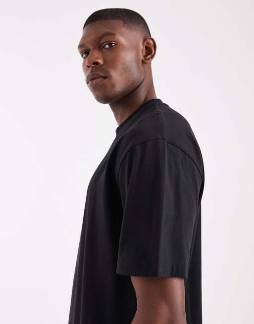 ASOS DESIGN Essentials 2 pack relaxed t-shirts in black and white, 4 of 5