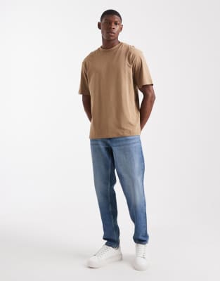 Asos Design Essentials 2-pack Relaxed T-shirts In Multi