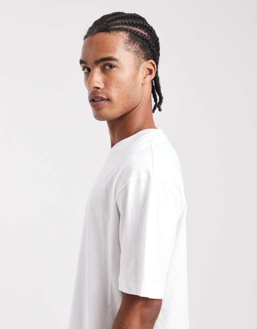 ASOS DESIGN Essentials 2 pack relaxed t-shirts in white, 4 of 5