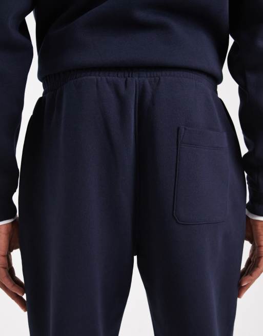 ASOS DESIGN essentials 2 pack tapered sweatpants in black and navy, 4 of 5