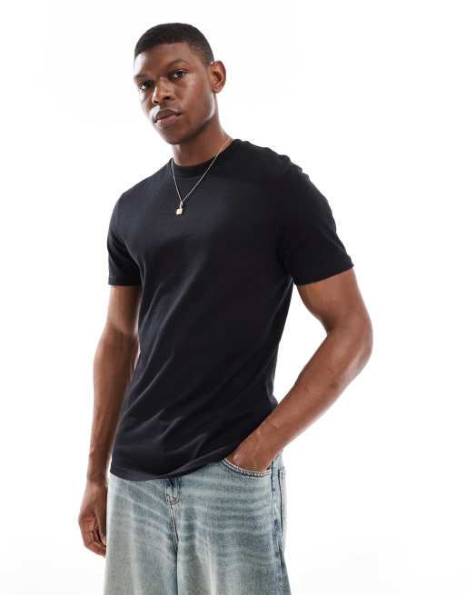 ASOS DESIGN - Essential - Set van 3 T-shirts met ronde hals in zwart 
