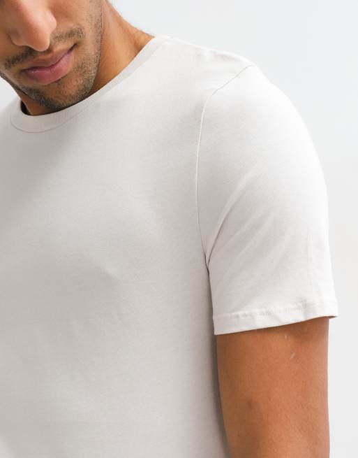 ASOS DESIGN essentials 3-pack muscle fit t-shirts i flerfärg, 4 av 5