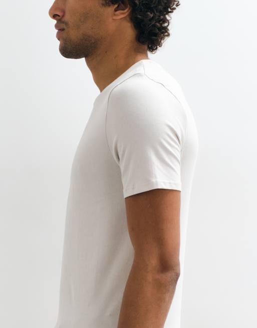 ASOS DESIGN essentials 3-pack muscle fit t-shirts i flerfärg, 5 av 5