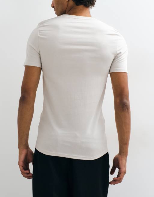 ASOS DESIGN Essentials 3 pack muscle fit t-shirts in multi, 3 of 5