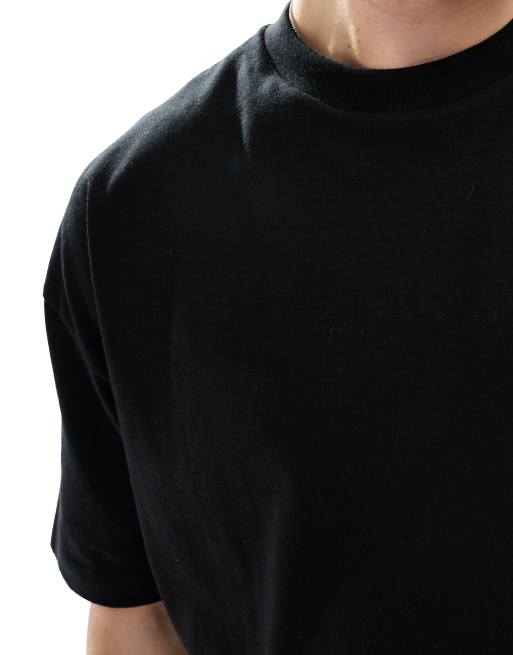 ASOS DESIGN essentials 3 pack oversized crew t-shirts in black, white and grey marl, 4 of 4