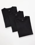 [ASOS DESIGN] ASOS DESIGN essentials 3 pack oversized t-shirts in black XL BLACK