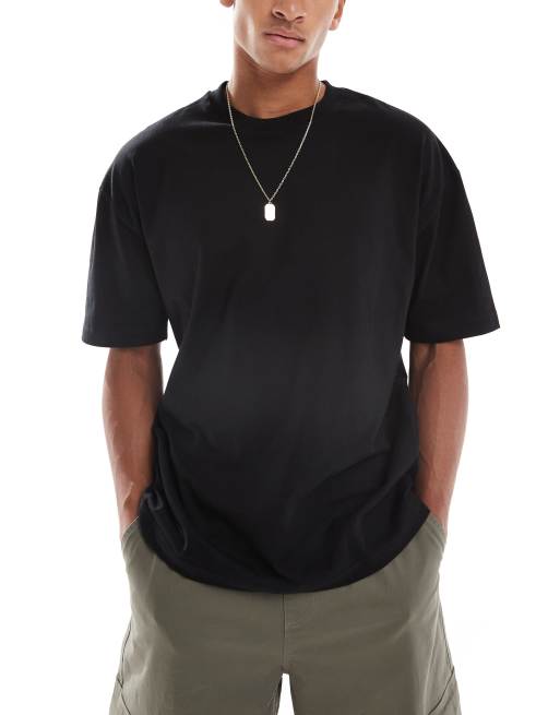 ASOS DESIGN Essentials 3 pack oversized t-shirts in black , 2 of 4