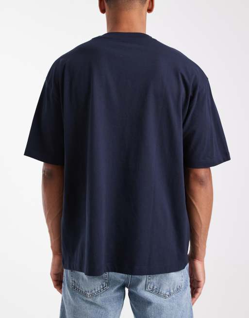ASOS DESIGN Essentials 3 pack oversized t-shirts in cream, stone and navy , 4 of 5