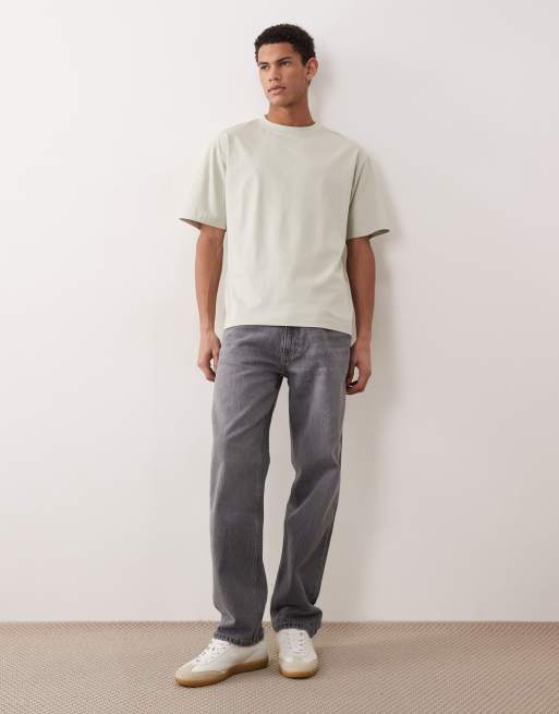 ASOS DESIGN - Essentials - Afslappet lysegrå T-shirt, 2 af 5