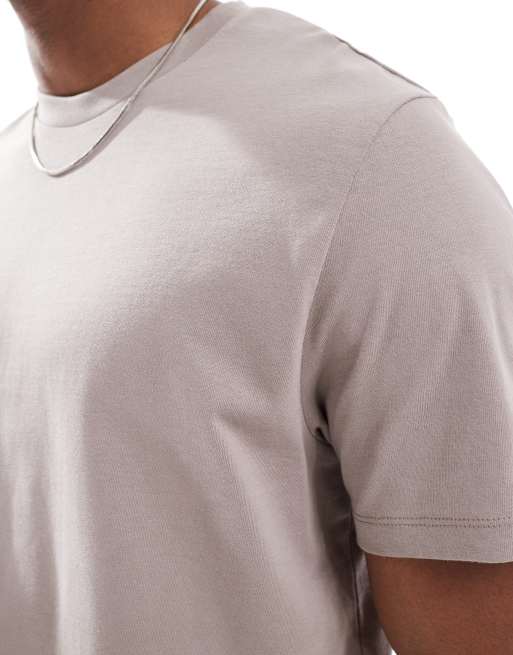 ASOS DESIGN - Essentials - Beige T-shirt i regular fit, 2 af 4