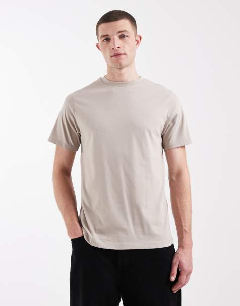 ASOS DESIGN – Essentials – Beige t-shirt med rund halsringning - view 1