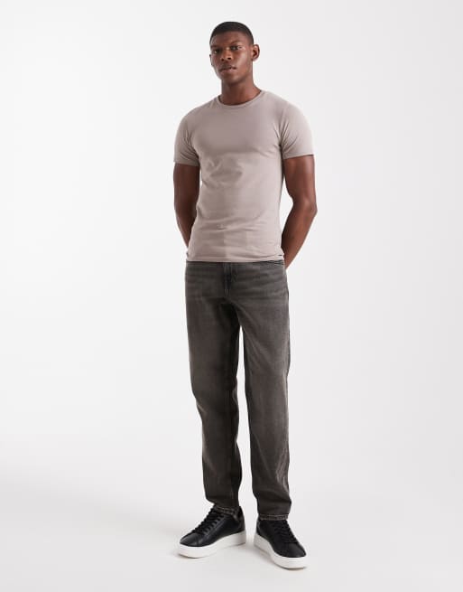 ASOS DESIGN - Essentials - Beige tætsiddende T-shirt, 2 af 5