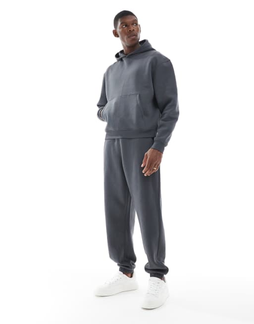 ASOS DESIGN Essentials boxy relaxed hoodie in gray