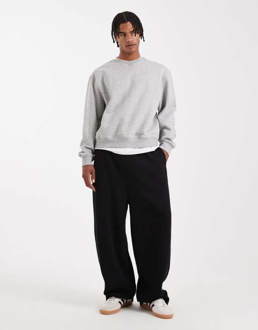 ASOS DESIGN essentials boxy relaxed sweatshirt in gray, 2 of 5