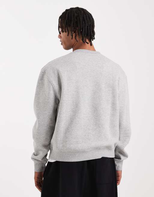 ASOS DESIGN essentials boxy relaxed sweatshirt in gray, 3 of 5