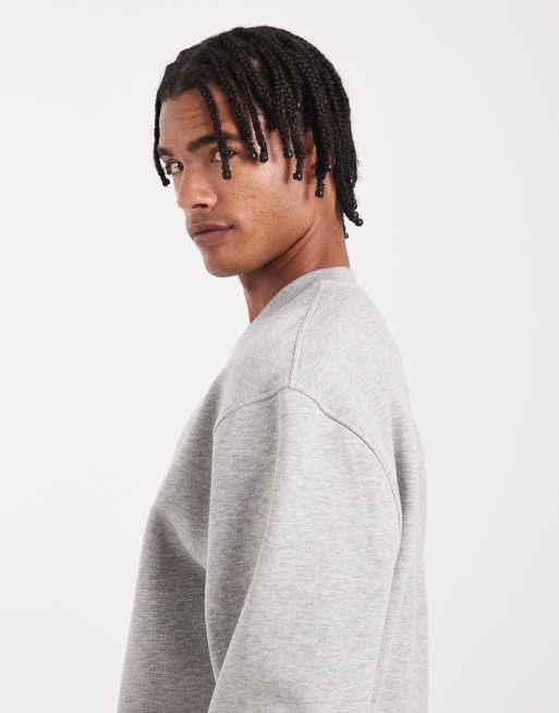 ASOS DESIGN essentials boxy relaxed sweatshirt in gray, 4 of 5