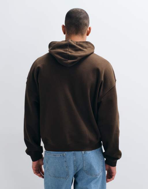 ASOS DESIGN – Essentials – Brun huvtröja i extra oversize, 5 av 5