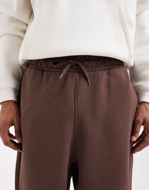 ASOS DESIGN – Essentials – Bruna mjukisbyxor i oversize , 4 av 5