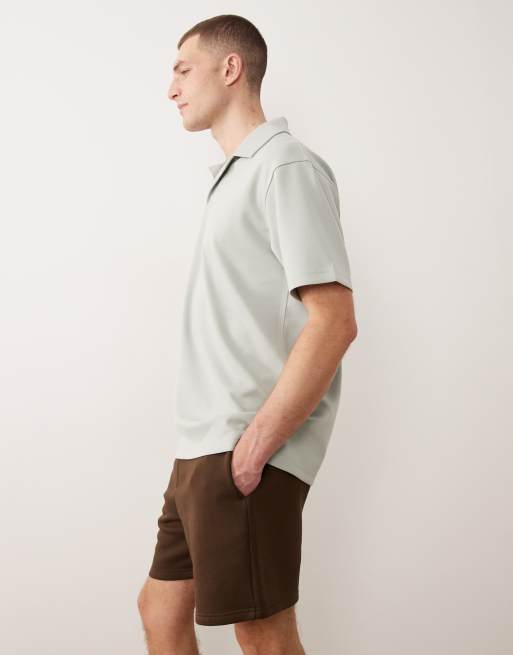 ASOS DESIGN - Essentials - Brune oversized mellemlange jerseyshorts, 2 af 5