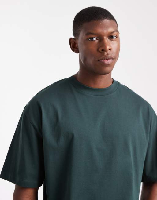 ASOS DESIGN - Essentials - Confezione da 2 T-shirt oversize bianca e kaki , 5 di 5