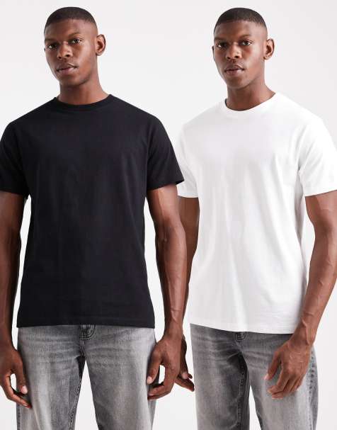 ASOS DESIGN - Essentials - Confezione da 2 t-shirt vestibilità classica nera e bianca - view 1