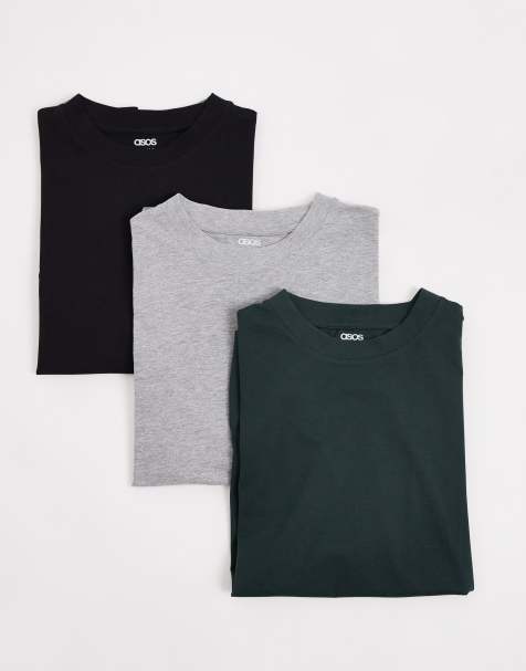 ASOS DESIGN - Essentials - Confezione da 3 T-shirt comode multicolore - view 1