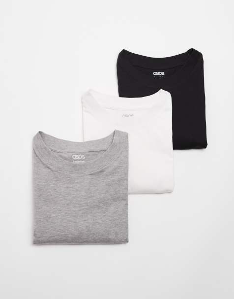 ASOS DESIGN - Essentials - Confezione da 3 T-shirt comode multicolore - view 1