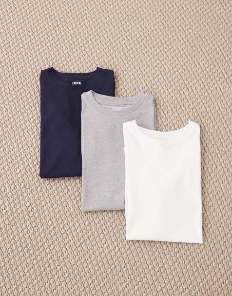 ASOS DESIGN - Essentials - Confezione da 3 t-shirt vestibilità classica multicolore - view 1