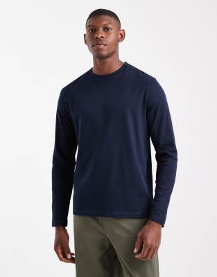 ENNOY CREW NECK LS T-SHIRTS NAVY サイズL ASOS DESIGN essentials crew neck long sleeve T-shirt in navy